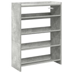 Skohylle Betonggrå 60X25X81 Cm Konstruert Tre