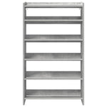 Skohylle Betonggrå 60X25X81 Cm Konstruert Tre