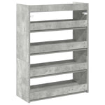 Skohylle Betonggrå 60X25X81 Cm Konstruert Tre