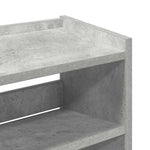 Skohylle Betonggrå 60X25X81 Cm Konstruert Tre