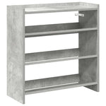 Skohylle Betonggrå 60X25X62 Cm Konstruert Tre