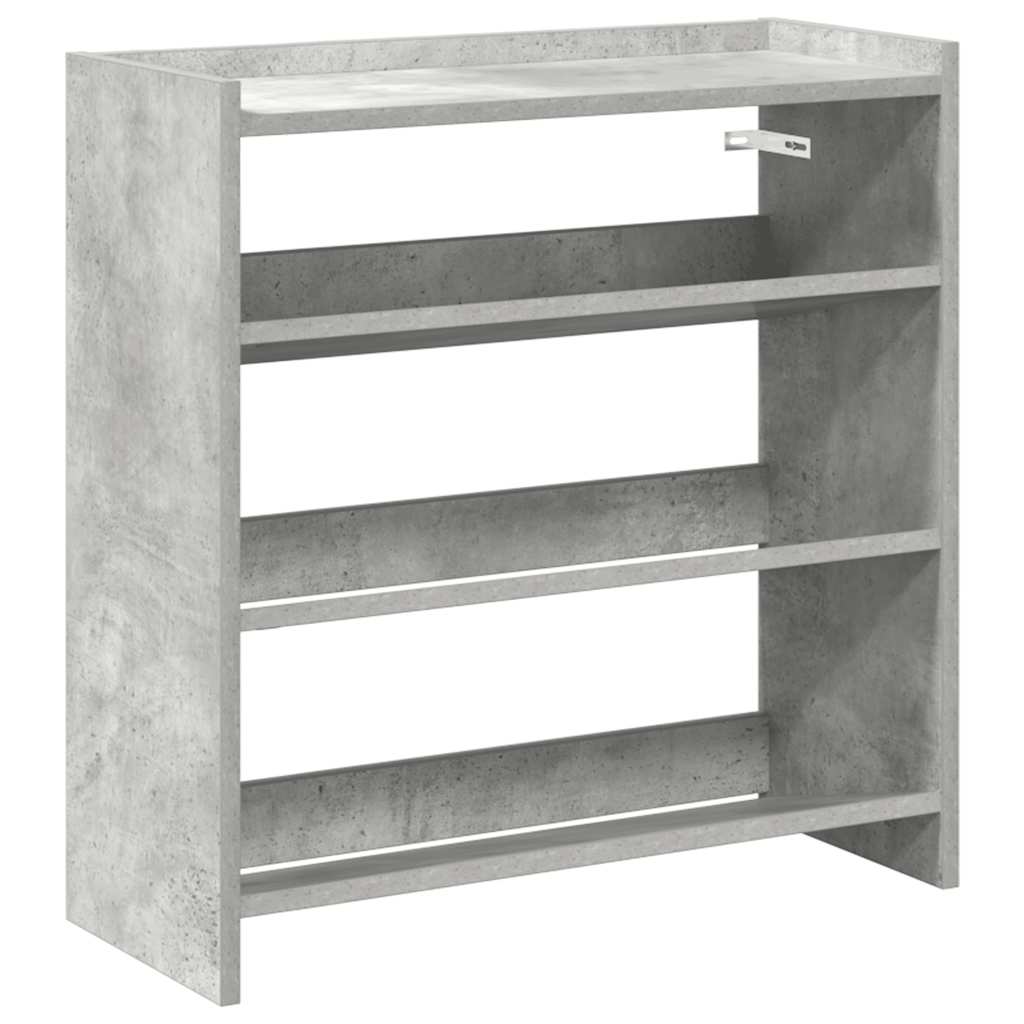 Skohylle Betonggrå 60X25X62 Cm Konstruert Tre