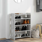 Skohylle Betonggrå 60X25X62 Cm Konstruert Tre