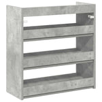 Skohylle Betonggrå 60X25X62 Cm Konstruert Tre