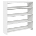 Skohylle Hvit 80X25X81 Cm Konstruert Tre