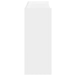Skohylle Hvit 80X25X81 Cm Konstruert Tre