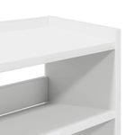 Skohylle Hvit 80X25X81 Cm Konstruert Tre