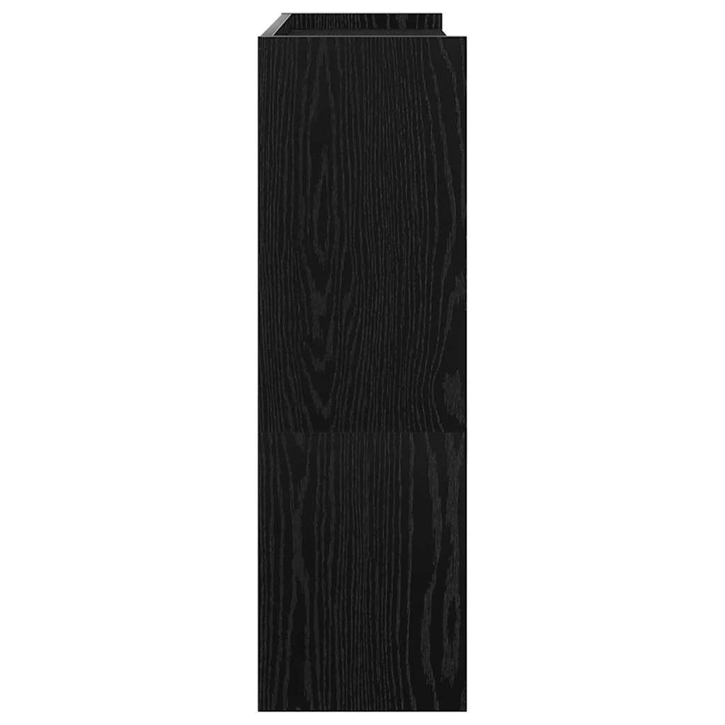 Skohylle Svart 80X25X81 Cm Konstruert Tre