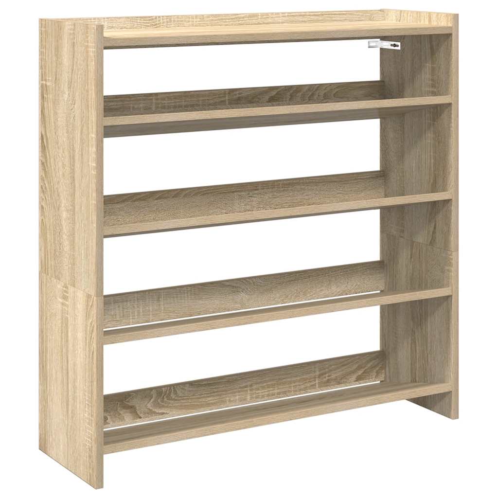 Skohylle Sonoma Eik 80X25X81 Cm Konstruert Tre