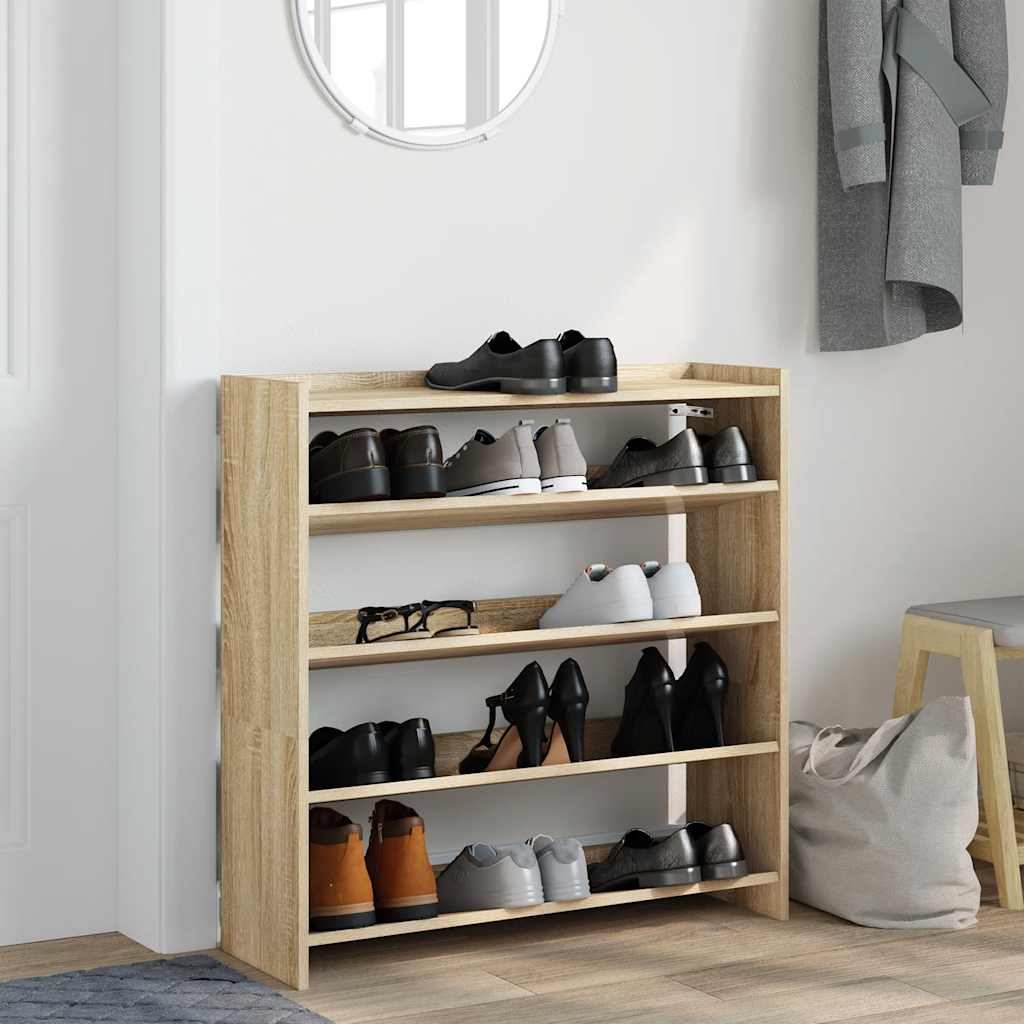 Skohylle Sonoma Eik 80X25X81 Cm Konstruert Tre