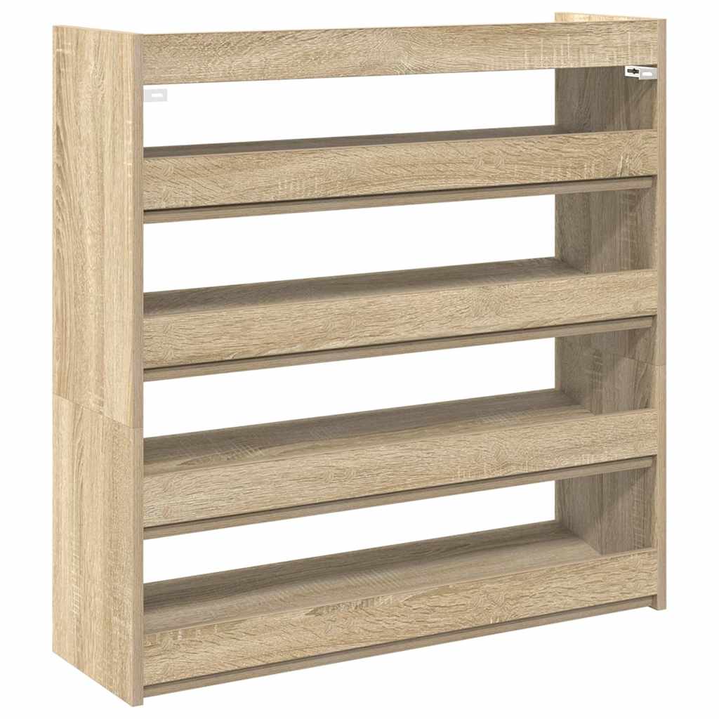 Skohylle Sonoma Eik 80X25X81 Cm Konstruert Tre
