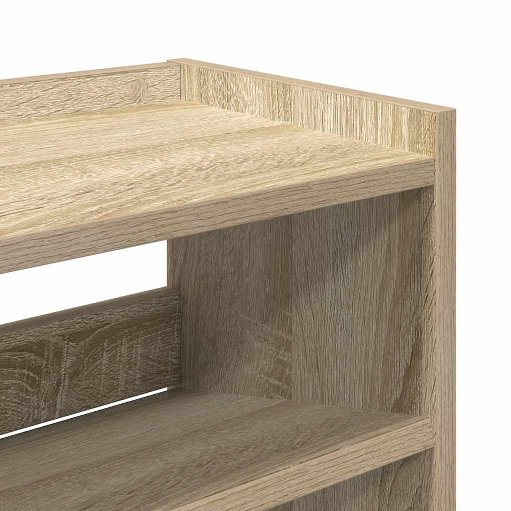 Skohylle Sonoma Eik 80X25X81 Cm Konstruert Tre