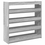 Skohylle Grå Sonoma 80X25X81 Cm Konstruert Tre