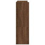 Skohylle Brun Eik 80X25X81 Cm Konstruert Tre