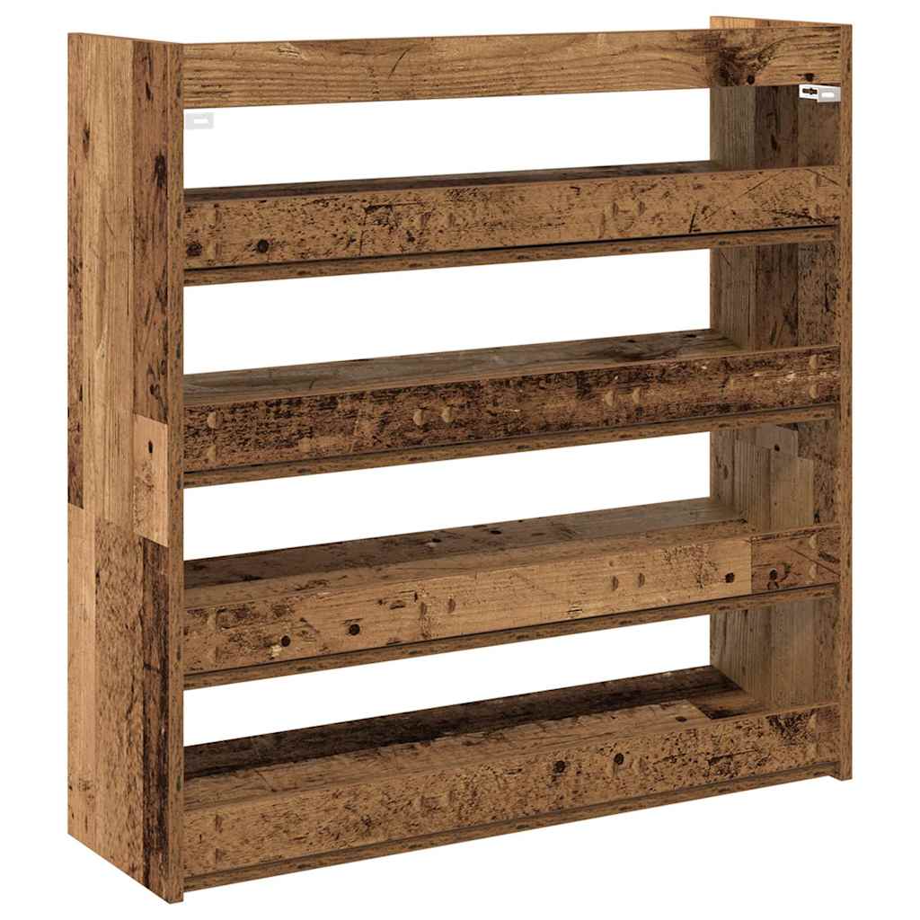 Skohylle Gammelt Tre 80X25X81 Cm Konstruert Tre