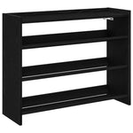Skohylle Svart 80X25X62 Cm Konstruert Tre