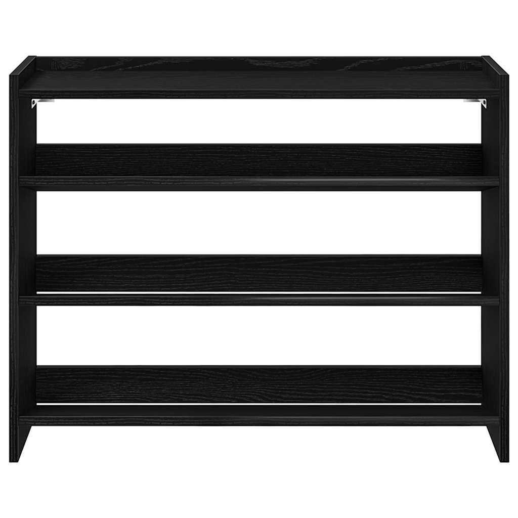 Skohylle Svart 80X25X62 Cm Konstruert Tre