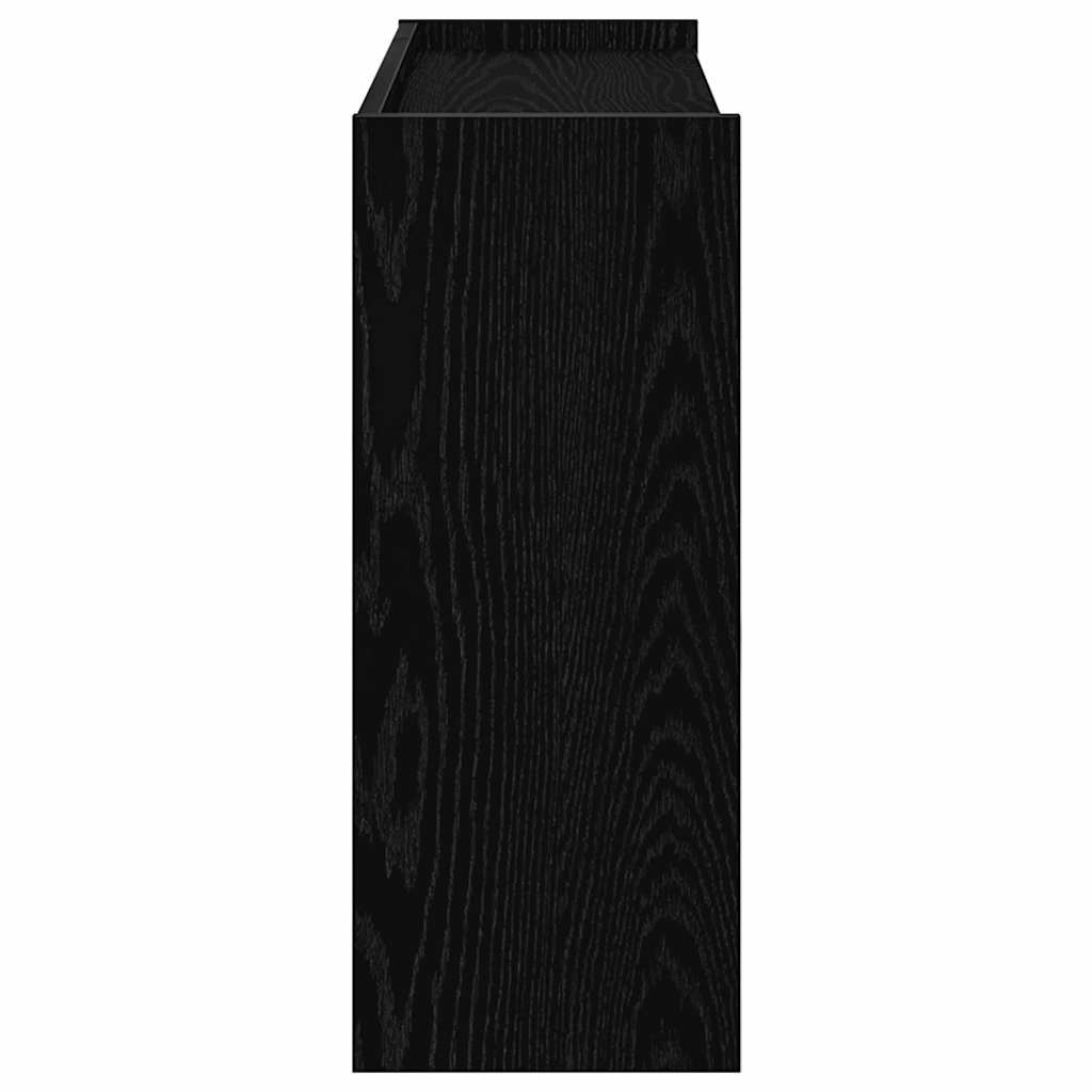 Skohylle Svart 80X25X62 Cm Konstruert Tre
