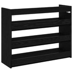 Skohylle Svart 80X25X62 Cm Konstruert Tre