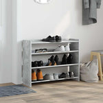 Skohylle Betonggrå 80X25X62 Cm Konstruert Tre