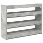 Skohylle Betonggrå 80X25X62 Cm Konstruert Tre