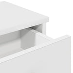 Vegghylle Med Skuffer Hvit 60X28X15 Cm Konstruert Tre