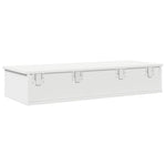 Vegghylle Med Skuffer Hvit 100X37,5X19 Cm Konstruert Tre