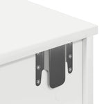 Vegghylle Med Skuffer Hvit 100X37,5X19 Cm Konstruert Tre