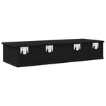 Vegghylle Med Skuffer Svart 100X37,5X19 Cm Konstruert Tre