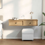 Vegghylle Med Skuffer Artisian Eik 100X37,5X19Cm Konstruert Tre