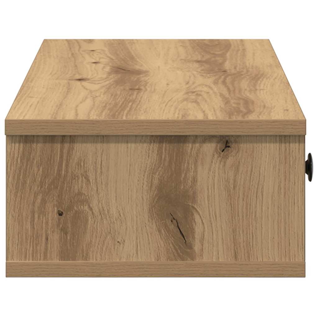 Vegghylle Med Skuffer Artisian Eik 100X37,5X19Cm Konstruert Tre