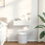 Vegghylle Med Skuffer Hvit 60X26,5X15 Cm Konstruert Tre