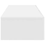 Vegghylle Med Skuffer Hvit 60X26,5X15 Cm Konstruert Tre