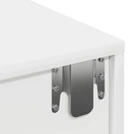 Vegghylle Med Skuffer Hvit 60X26,5X15 Cm Konstruert Tre