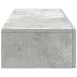 Vegghylle Med Skuffer Betonggrå 60X26,5X15 Cm Konstruert Tre