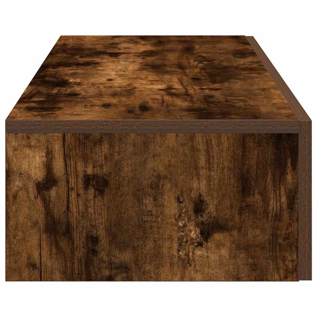Vegghylle Med Skuffer Røkt Eik 60X26,5X15 Cm Konstruert Tre