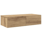 Vegghylle Med Skuffer Artisian Eik 60X26,5X15 Cm Konstruert Tre