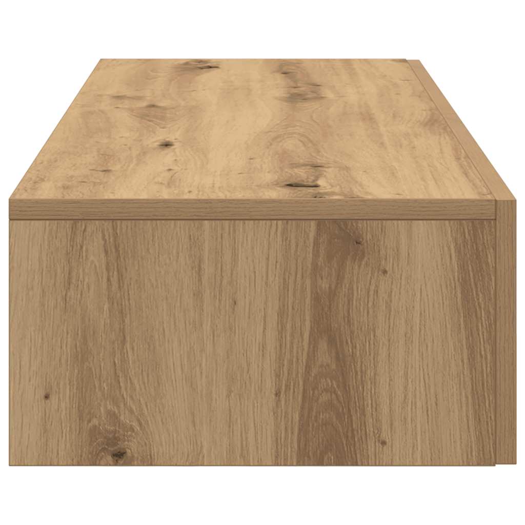 Vegghylle Med Skuffer Artisian Eik 60X26,5X15 Cm Konstruert Tre