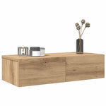 Vegghylle Med Skuffer Artisian Eik 60X26,5X15 Cm Konstruert Tre