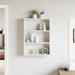 Vegghylle Hvit 43X9X60 Cm Konstruert Tre