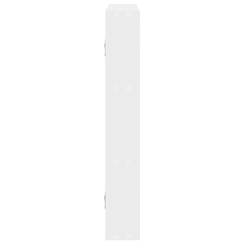 Vegghylle Hvit 43X9X60 Cm Konstruert Tre