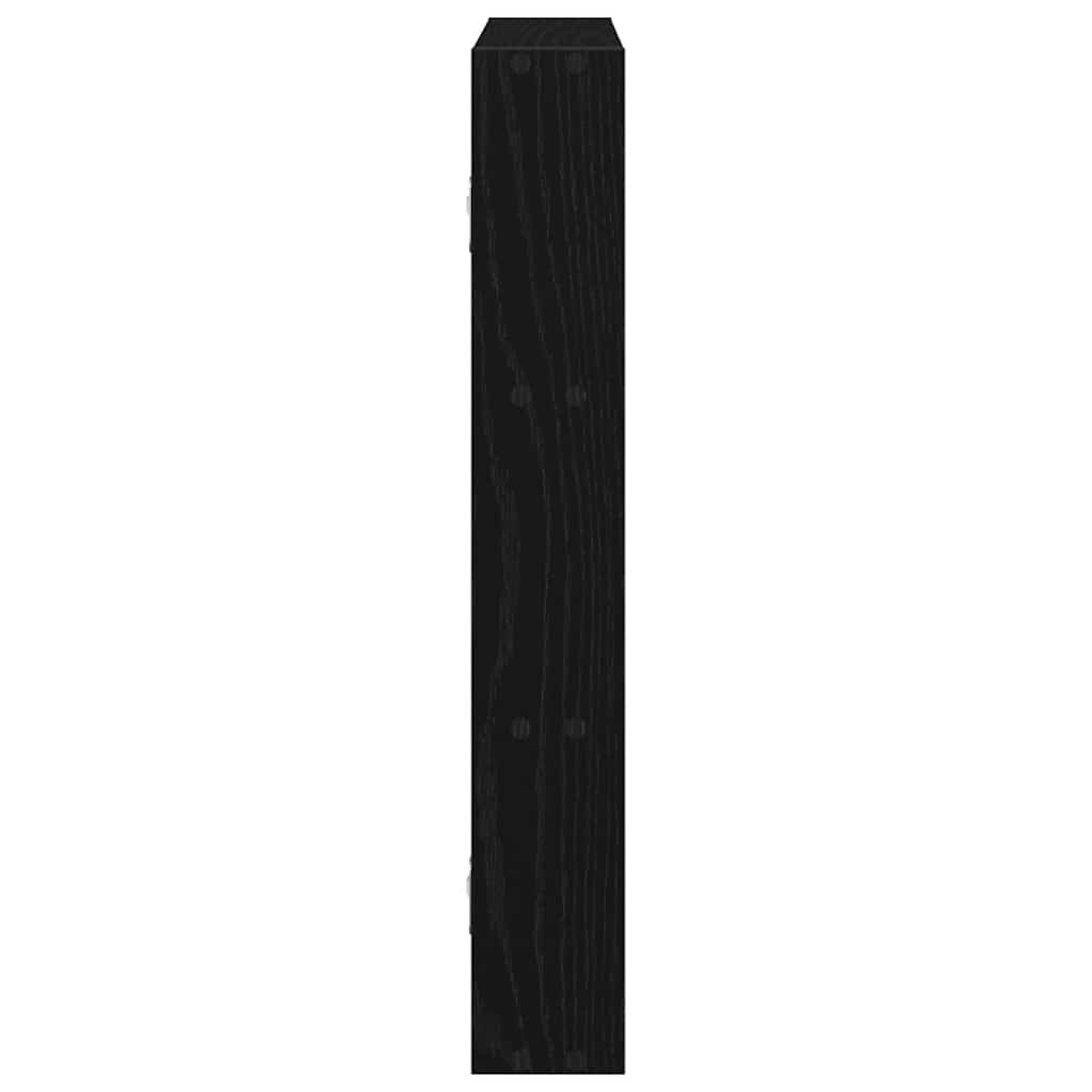 Vegghylle Svart 43X9X60 Cm Konstruert Tre