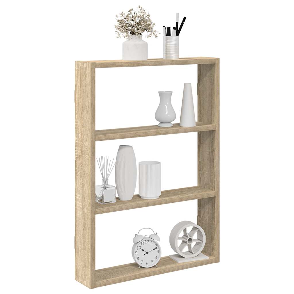 Vegghylle Sonoma Eik 43X9X60 Cm Konstruert Tre