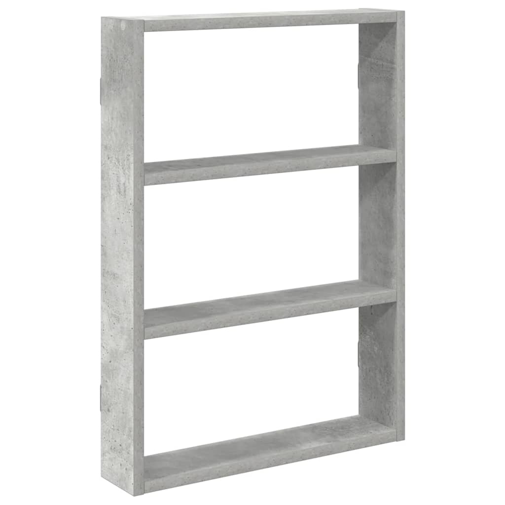 Vegghylle Betonggrå 43X9X60 Cm Konstruert Tre
