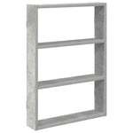 Vegghylle Betonggrå 43X9X60 Cm Konstruert Tre