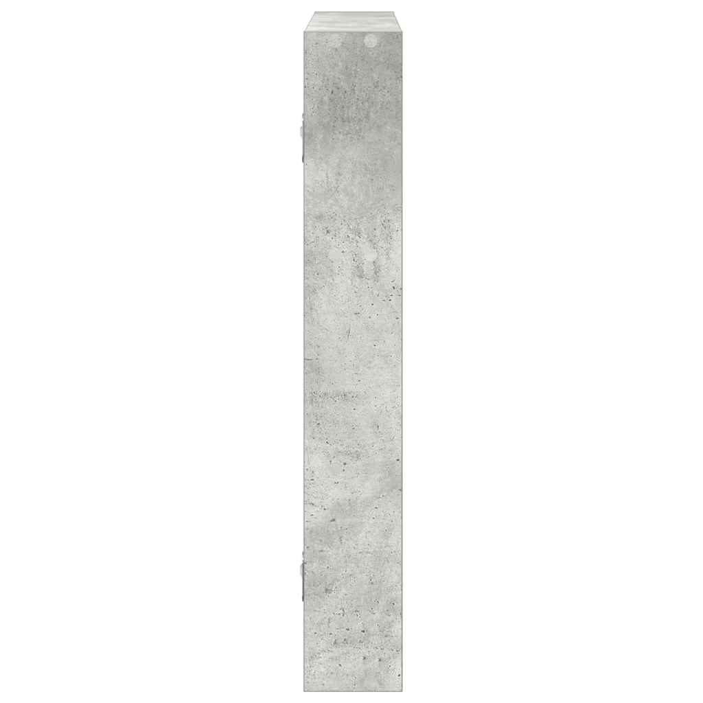Vegghylle Betonggrå 43X9X60 Cm Konstruert Tre