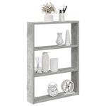 Vegghylle Betonggrå 43X9X60 Cm Konstruert Tre