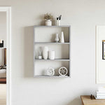 Vegghylle Grå Sonoma 43X9X60 Cm Konstruert Tre