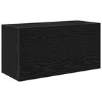 Veggskap Til Baderom Svart 60X25X30 Cm Konstruert Tre