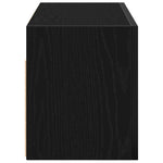 Veggskap Til Baderom Svart 60X25X30 Cm Konstruert Tre